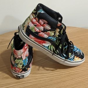 Vans Hibiscus Print Sk8-Hi Slim